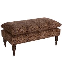 5125CHTERT Cheetah Earth Pillow Top Bench -2