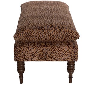 5125CHTERT Cheetah Earth Pillow Top Bench-3