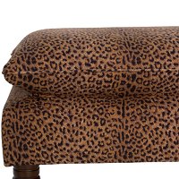 5125CHTERT Cheetah Earth Pillow Top Bench -4