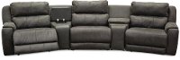 Slate Gray 5 Piece Power Reclining Sectional - Dazzle