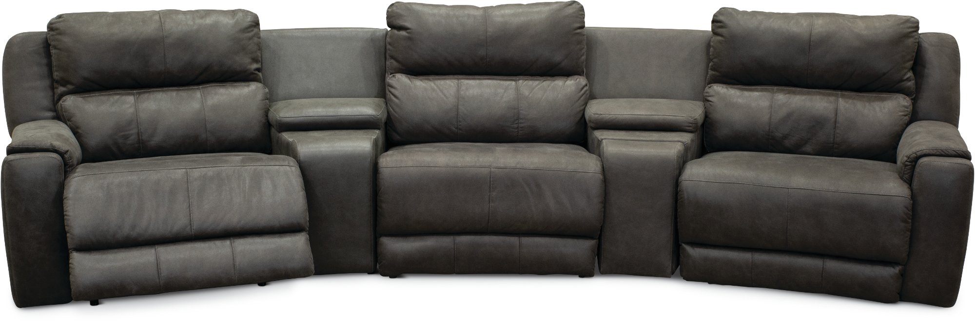 Slate Gray 5 Piece Power Reclining Sectional Sofa - Dazzle-2