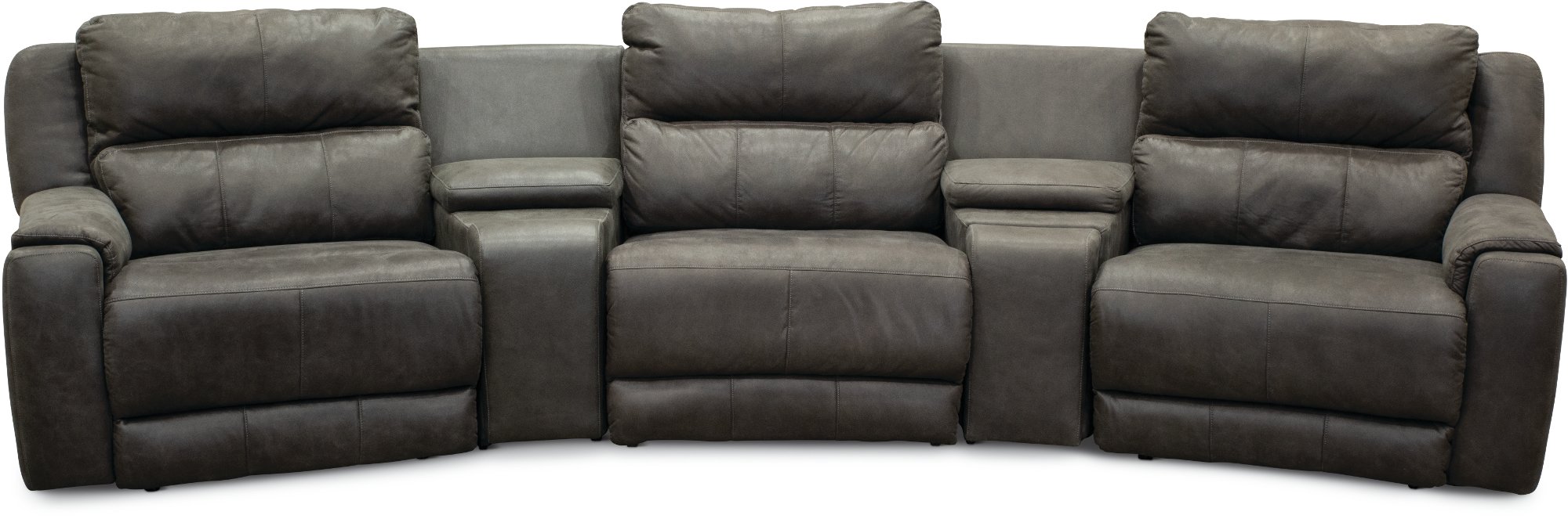 Slate Gray 5 Piece Power Reclining Sectional Sofa - Dazzle-3