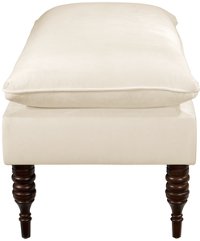 5125RGLANTWHT Regal Antique White Pillow Top Bench -3