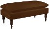 5125RGLCHC Regal Chocolate Pillow Top Bench -3