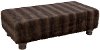 546BRSBLBRW Faux Fur Sable Brown Rectangle Ottoman -5