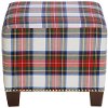 57-2NB-GDSTWDRSMLT Stewart Dress Multi Nail Button Square Ottoman