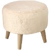 586NATFRCARC Furocious Arctic Round Ottoman