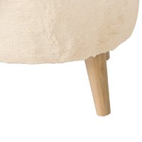 586NATFRCARC Furocious Arctic Round Ottoman -2