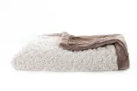 Ivory Swirl & Gingersnap Lush Receiving Blanket