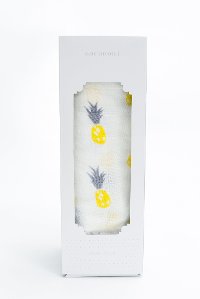 Hello Yellow Bamboo Rayon Muslin Swaddle Blanket