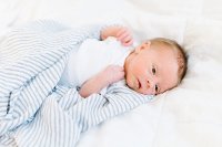 Gray Stripe Bamboo Rayon Muslin Swaddle Blanket-2