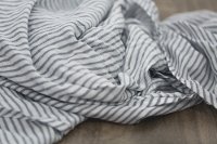 Gray Stripe Bamboo Rayon Muslin Swaddle Blanket-3