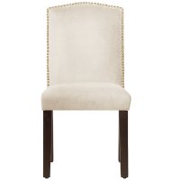 64-6NB-GDRGLANTWHT Antique White Nail Button Dining Chair-4