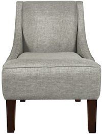 72-1GRPPWT Groupie Pewter Swoop Arm Chair
