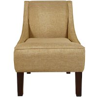 72-1GLTFLB Glitz Filbert Swoop Arm Chair