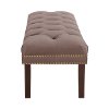 8025NB-GDRGLSMK Smoke Nail Button Tufted Bench-2