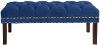 8025NB-GDVLVNV Velvet Navy Nail Button Tufted Bench