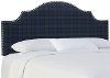 834NB-GDBLCBLC Plaid Arch Upholstered California King Headboard