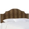 831NB-BRCHTERT Cheetah Arch Full Upholstered Headboard