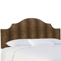 831NB-BRCHTERT Cheetah Arch Full Upholstered Headboard