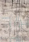 Rainier 5 x 7 Transitional Gray, Ivory, and Blue Rug