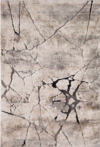 5 x 7 Medium Transitional Gray and Beige Area Rug - Rainier