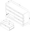 10258 Black 6-Drawer Double Dresser - Reevo -6