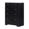 10259 Black 4-Drawer Chest - Reevo -2