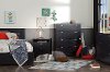 10259 Black 4-Drawer Chest - Reevo -3