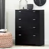 10259 Reevo Black 4-Drawer Chest - South Shore