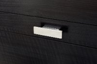 10260 Black Nightstand with Drawers and Cord Catcher - Reevo -6