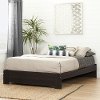 10267 Matte Brown Queen Platform Bed (60 Inch) - Reevo