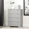 10270 Soft Gray 4-Drawer Chest - Reevo