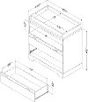 10272 Soft Gray Changing Table with Storage - Reevo -5