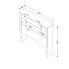 10579 Soft Gray Twin Bookcase Headboard (39 Inch) - Reevo -5