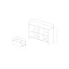 10276 Soft Gray and White 6-Drawer Double Dresser - Cookie -4