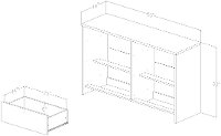10276 Soft Gray and White 6-Drawer Double Dresser - Cookie -4