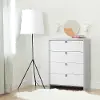 10277 Cookie Gray and White 4-Drawer Chest - South Shore