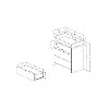10278 Soft Gray and White Changing Table with Storage - Cookie -5