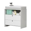 10278 Soft Gray and White Changing Table with Storage - Cookie -6