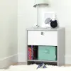 10513 Cookie Gray and White Nightstand - South Shore