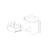 10513 Soft Gray and White Nightstand - Cookie -5
