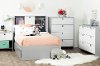 10578 Soft Gray Twin Mates Bed with 3-Drawers (39 Inch)- Cookie -3
