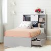 10578 Soft Gray Twin Mates Bed with 3-Drawers (39 Inch)- Cookie -6