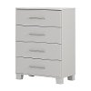 10515 Soft Gray 4-Drawer Chest - Cuddly Collection-2