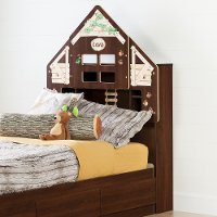 10257 Cherry Twin Bookcase Headboard - Summer Breeze