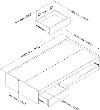 10574 Pure White Twin Mates Bed with 3 Drawers (39 Inch)-4