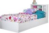 10574 Pure White Twin Mates Bed with 3 Drawers (39 Inch)-6