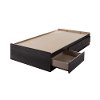 10576 Gray Oak Twin Mates Bed with 3 Drawers (39 Inch)-2