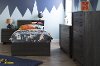 10576 Gray Oak Twin Mates Bed with 3 Drawers (39 Inch)-3